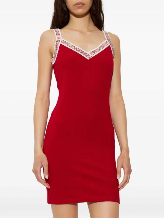 26FW 베르사체 미디 스커트 10259841A187121RB30 Red - VERSACE