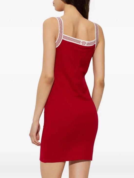 26FW 베르사체 미디 스커트 10259841A187121RB30 Red - VERSACE