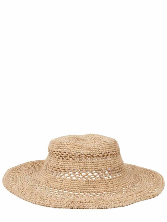 26SS 루슬란바진스키 버킷햇 BCT036SS26STRKNDRKFLTLNATURALSTRAW Beige - RUSLAN BAGINSKIY