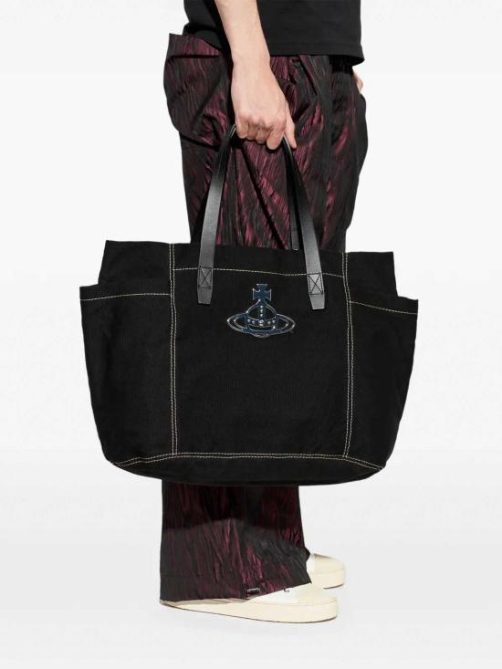 26SS 비비안웨스트우드 토트백 4D02000PUW01AYN401 Black - VIVIENNE WESTWOOD
