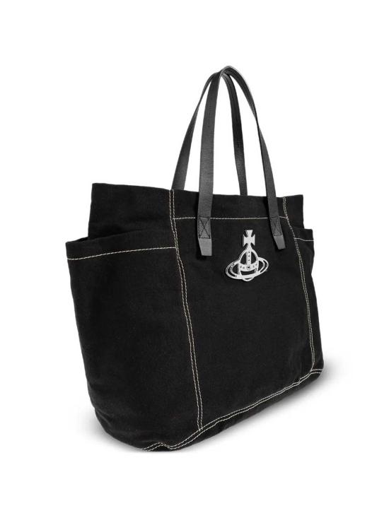26SS 비비안웨스트우드 토트백 4D02000PUW01AYN401 Black - VIVIENNE WESTWOOD