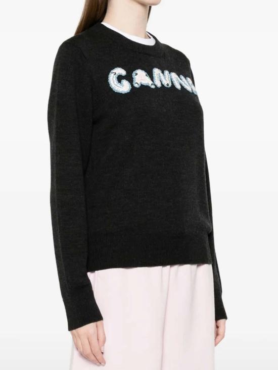 26SS 가니 후드 티셔츠 A1070267252 GREY - GANNI