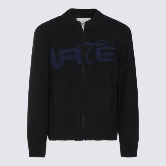 26FW 아르떼 앤트워프 집업 니트 AW26021K 001 BLACK
