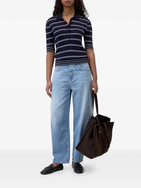 26FW 클로즈드 폴로 티셔츠 C96804924ST568 BLUE - CLOSED