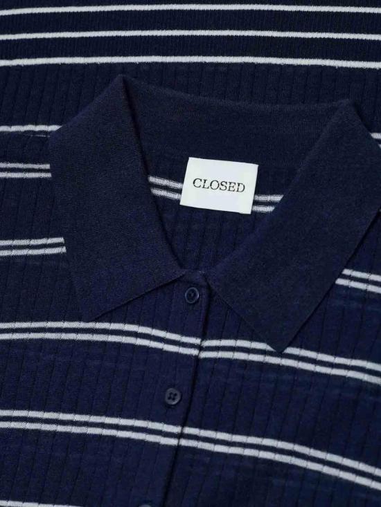 26FW 클로즈드 폴로 티셔츠 C96804924ST568 BLUE - CLOSED