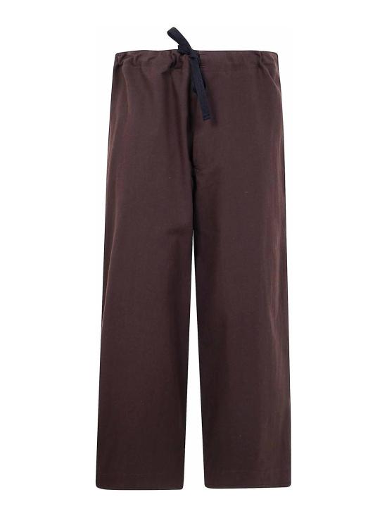 25FW 와이즈 요지 야마모토 스트레이트 팬츠 YLP040192 Brown