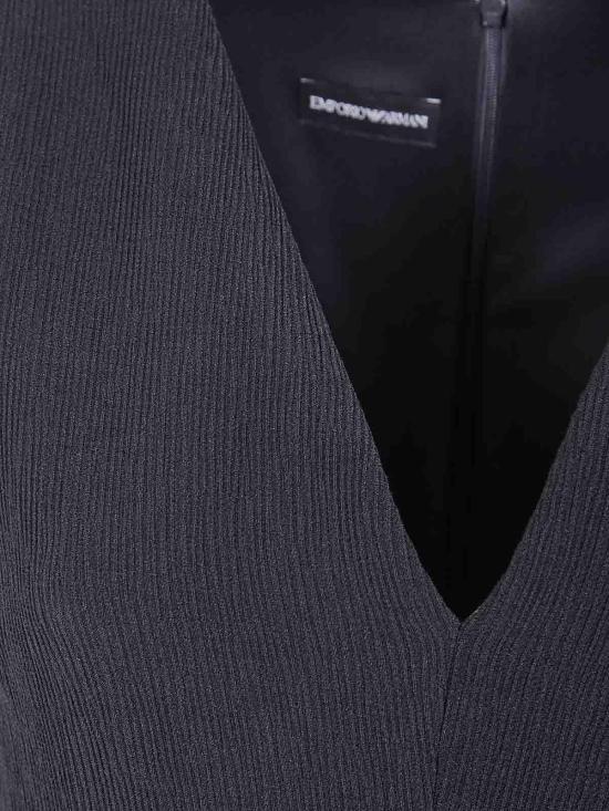25FW 엠포리오 아르마니 롱 원피스 EW001717AF14727UC001 BLACK - EMPORIO ARMANI