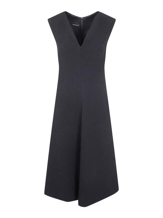 25FW 엠포리오 아르마니 롱 원피스 EW001717AF14727UC001 BLACK