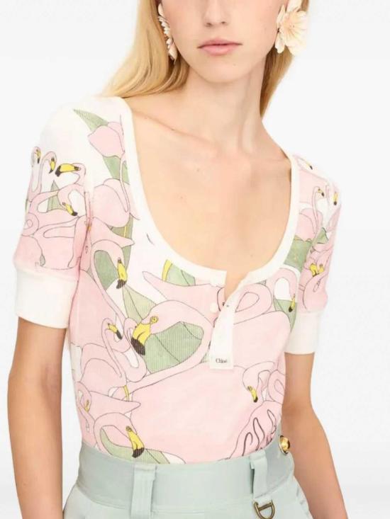 26SS 끌로에 반팔 티셔츠 CH26UJH56287107 Multicolour - CHLOE