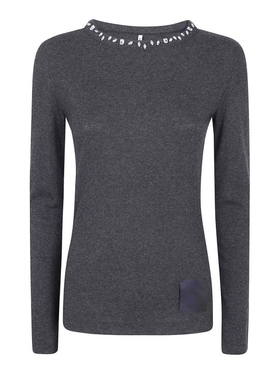 25FW 리비아나 콘티 긴팔 티셔츠 L5WW73Y490 GREY