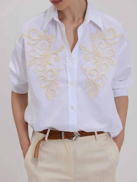 26SS 에르마노 피렌제 블라우스 D48EK024E35MFB2010797 WHITE - ERMANNO FIRENZE
