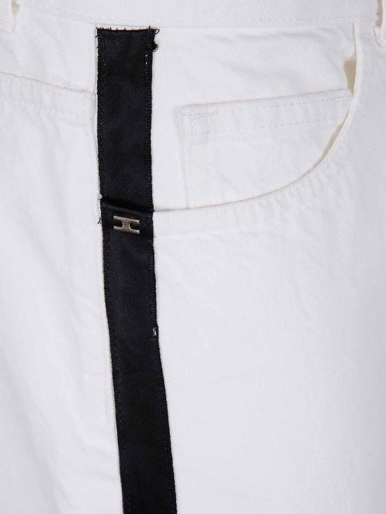 25FW 엘리자베타프랜치 스트레이트 팬츠 PJ13I556E2309 White - ELISABETTA FRANCHI