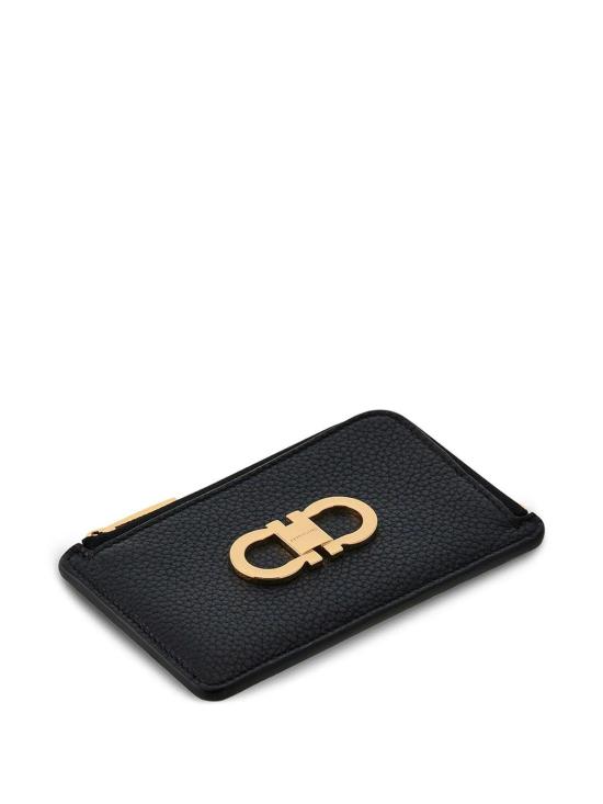26FW 살바토레 페라가모 간치니 코인퍼스 카드 홀더 2210750789911NERO BLACK - SALVATORE FERRAGAMO