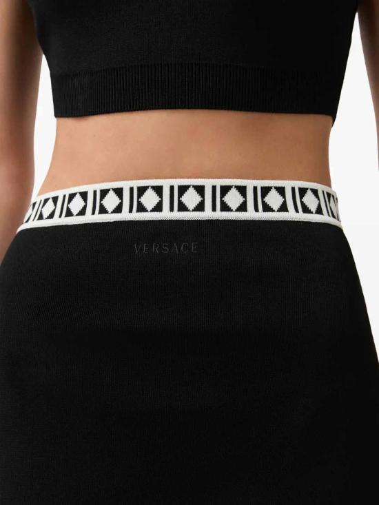 26FW 베르사체 미디 스커트 10257741A183571B000 Black - VERSACE