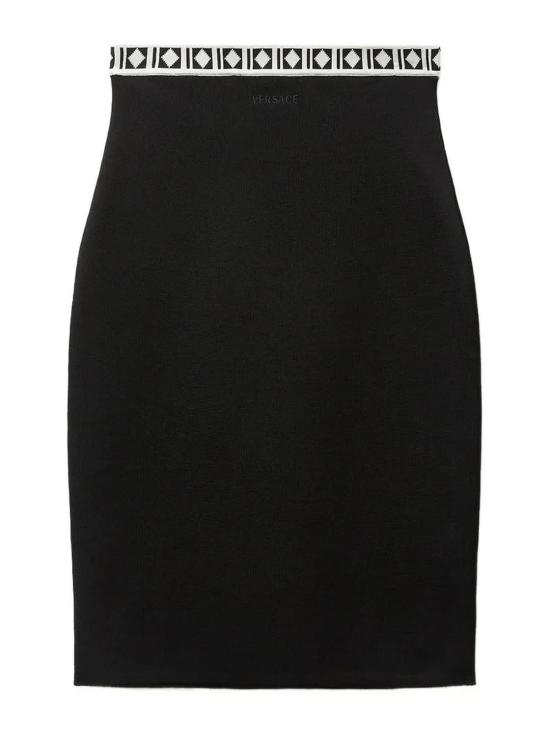 26FW 베르사체 미디 스커트 10257741A183571B000 Black