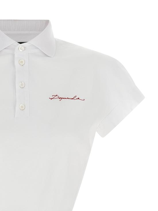 26FW 디스퀘어드2 폴로 티셔츠 S75GL0051D20020100 White - DSQUARED2