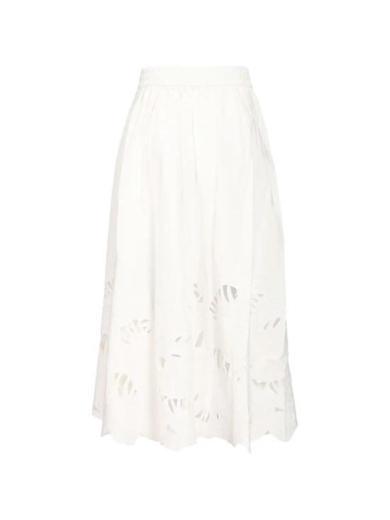 26FW 짐머만 롱 스커트 9048SSS263IVO White - ZIMMERMANN