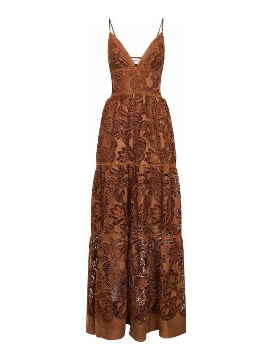 26SS 에르마노 피렌제 롱 원피스 D48EQ031E92MFA1800019 Brown