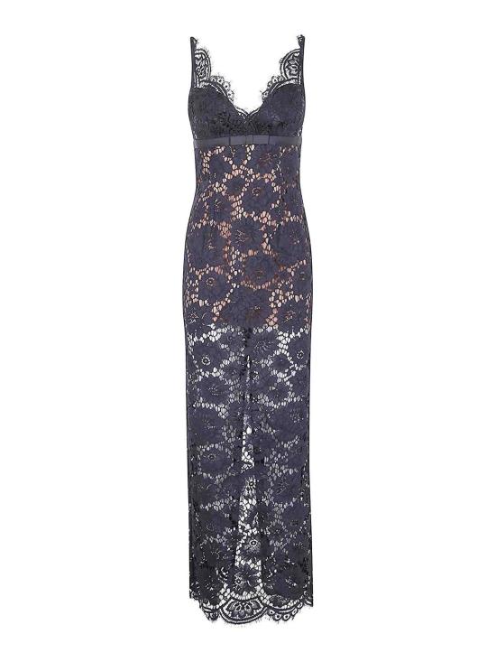 25FW 셀프 포트레이트 롱 원피스 AW25096XBLACK