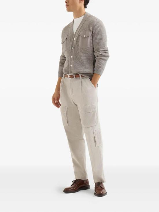 26FW 브루넬로 쿠치넬리 코튼 저지 크루넥 티셔츠 M0B138440CJB65 White - BRUNELLO CUCINELLI