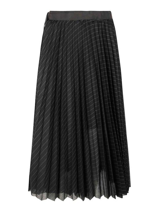  사카이 롱 스커트 2507803816 BLACK