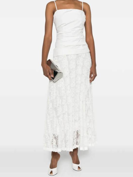 26SS 조나단 심카이 미디 스커트 2261252PK100 White - JONATHAN SIMKHAI