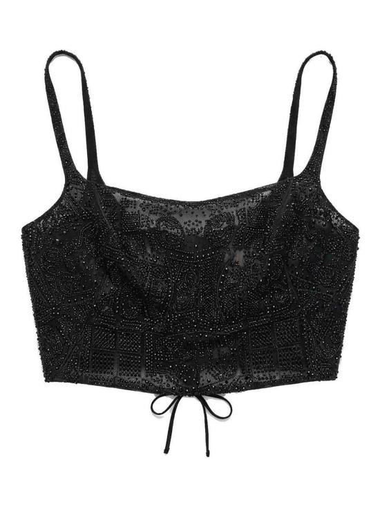 26SS 에르마노 설비노 민소매 티셔츠 D482L731CTUCX95708 BLACK