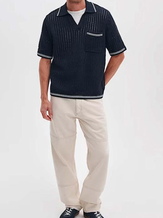 26SS 랙앤본 폴로 티셔츠 RH2926S6MCONY Blue - RAG & BONE