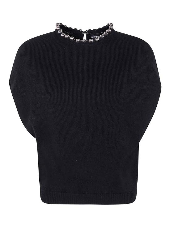 25FW 엠포리오 아르마니 탑 EW002804AF19917UC001 Black