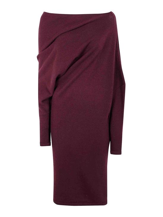 25FW 지안루카카페놀로 롱 원피스 25IK1167800AUBERGINE ORANGE