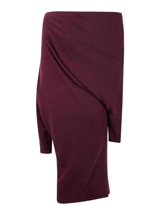 25FW 지안루카카페놀로 롱 원피스 25IK1167800AUBERGINE ORANGE - GIANLUCA CAPANNOLO