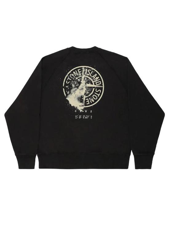 26FW 스톤 아일랜드 오가닉 코튼 플리스 오버사이즈핏 크루넥 스웨트셔츠 L2S156100008S0466V0029 BLACK - STONE ISLAND