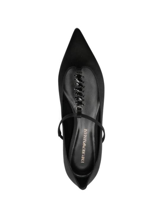 25FW 엠포리오 아르마니 플랫 슈즈 EW004113AF17510UC001 BLACK - EMPORIO ARMANI