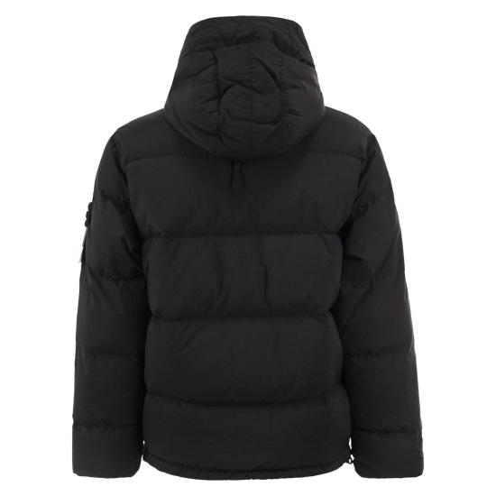 26FW 스톤 아일랜드 나일론 메탈 에코닐 드로우코드 헴 후드 다운 자켓 나일론 메탈 에코닐 드로우코드 헴 후드 다운 자켓 L2S154100019 BLACK - STONE ISLAND