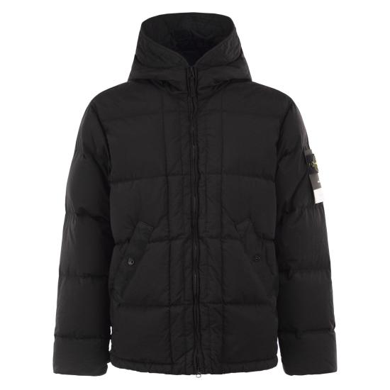 26FW 스톤 아일랜드 나일론 메탈 에코닐 드로우코드 헴 후드 다운 자켓 나일론 메탈 에코닐 드로우코드 헴 후드 다운 자켓 L2S154100019 BLACK