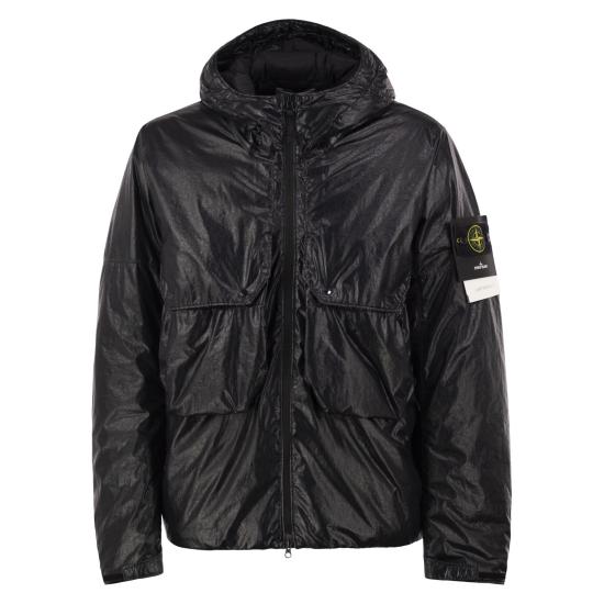 26FW 스톤 아일랜드 라이트 나일론 3L-TC 후드 다운 자켓 L2S154100056 BLACK