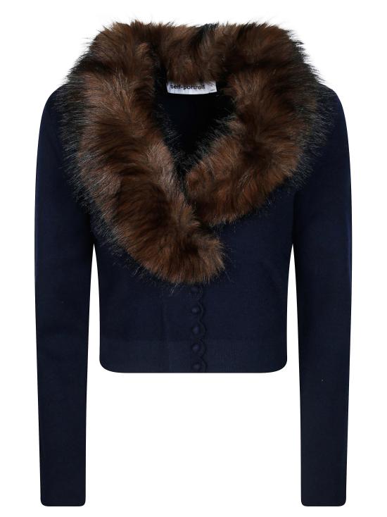 26FW 셀프 포트레이트 가디건 AW26148CAN NAVY BLU