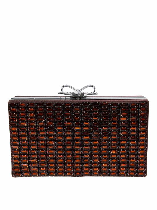 26FW 셀프 포트레이트 클러치/파우치 PF26326A BROWN MARRONE
