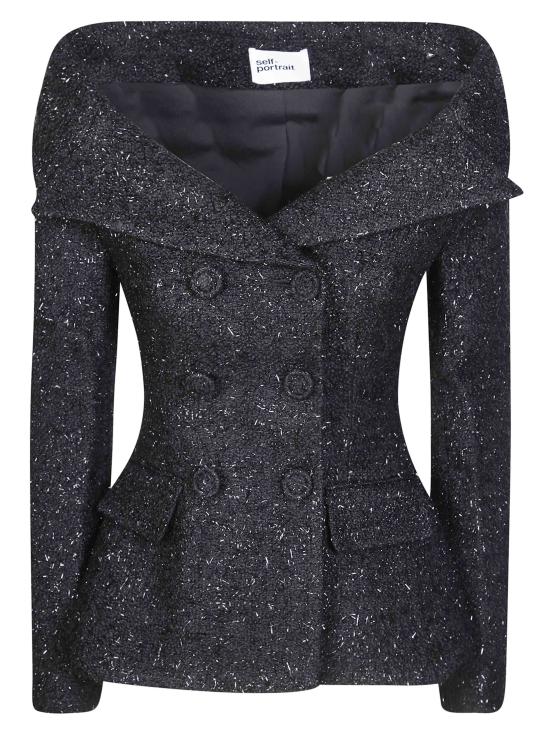 26FW 셀프 포트레이트 자켓 AW26057JB BLACK NERO