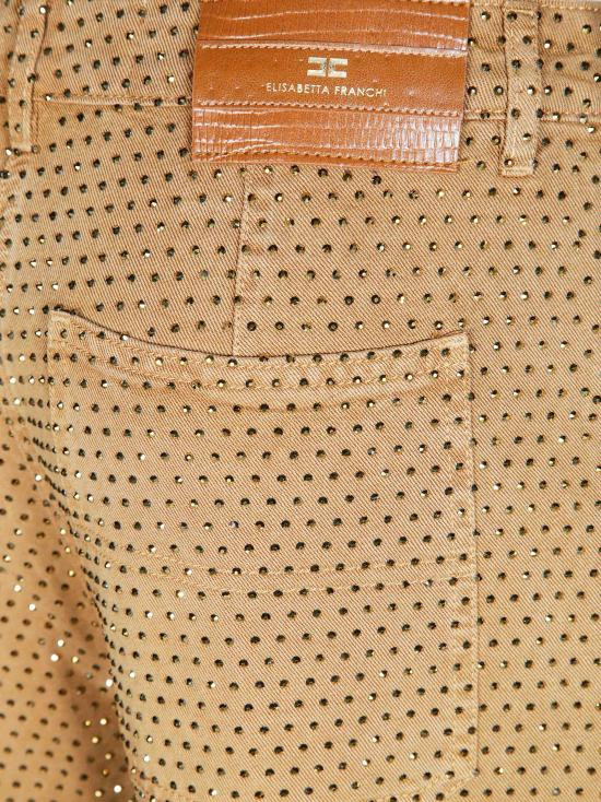 26FW 엘리자베타프랜치 데님 팬츠 PJ16D66E2 AI6 BEIGE - ELISABETTA FRANCHI