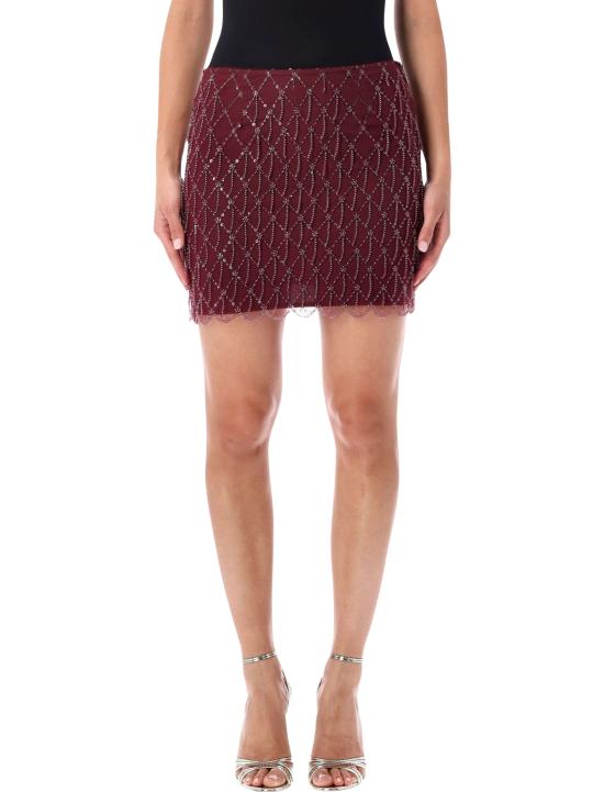 26FW 로테이트 숏 스커트 1165592694 WINE BORDEAUX
