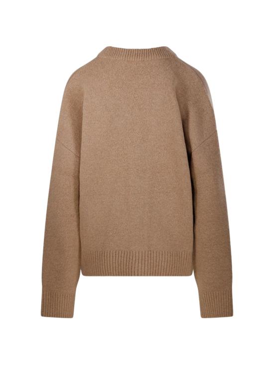 26FW 아미 빅 하트 로고 알파카 니트 가디건 UKC365KN0135 A278 BEIGE MASTIC ECRU - AMI