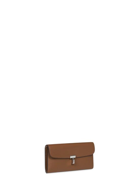 26FW 토템 티락 레더 월렛 251WAM0041LE0025 379 BROWN - TOTEME