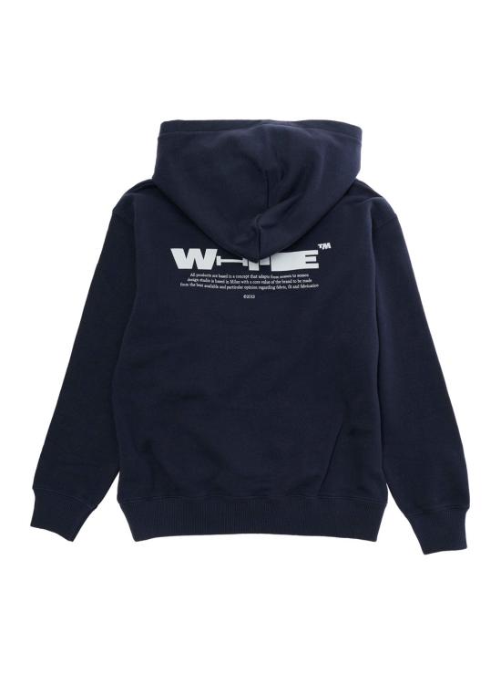 26SS 오프화이트 후드 티셔츠 44BBB001S26F NAVY - OFF WHITE