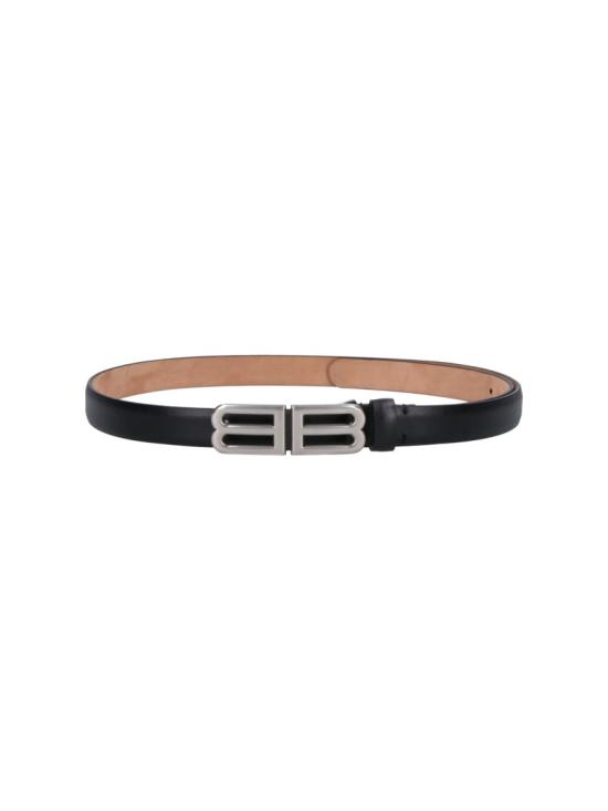 26FW 발렌시아가 가죽 벨트 A00121 2ACQK 1000 BLACK DOM