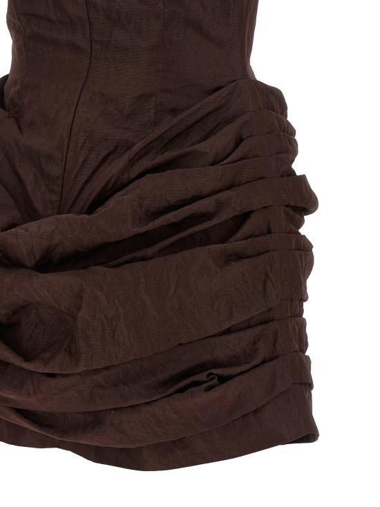 26FW 마그다뷰트림 숏 원피스 183726BROWN - MAGDA BUTRYM