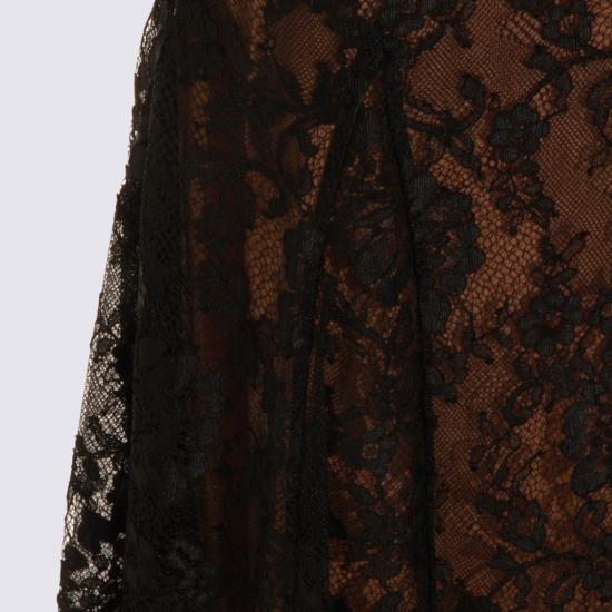 26FW 셀프 포트레이트 롱 스커트 PF26032MSKBBLACK Brown - SELF PORTRAIT