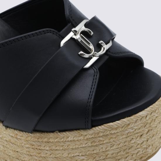 26FW 지미추 샌들 LEDAWEDGE100FDZ000071 Black - JIMMY CHOO