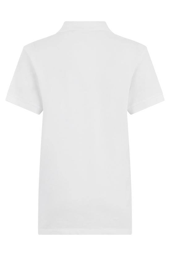26SS 메종키츠네 베이비폭스 오버사이즈 폴로 티셔츠 OW00207KP0001 WHITE - MAISON KITSUNE