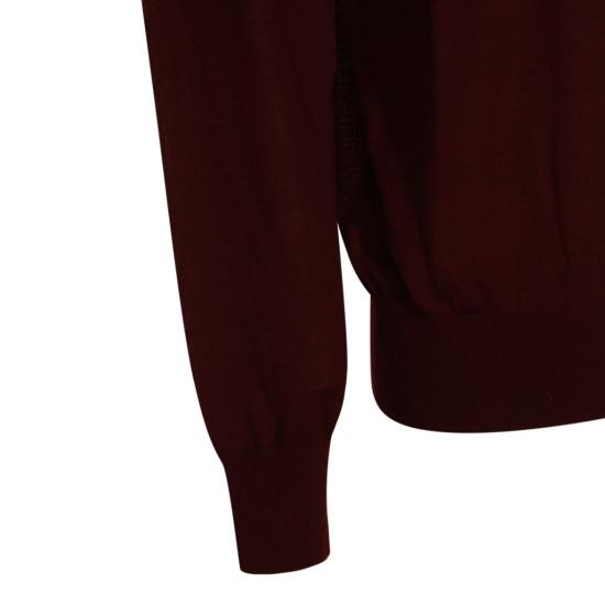 25FW 생로랑 울 터틀넥 스웨터 821739Y76GM6040 Burgundy - SAINT LAURENT